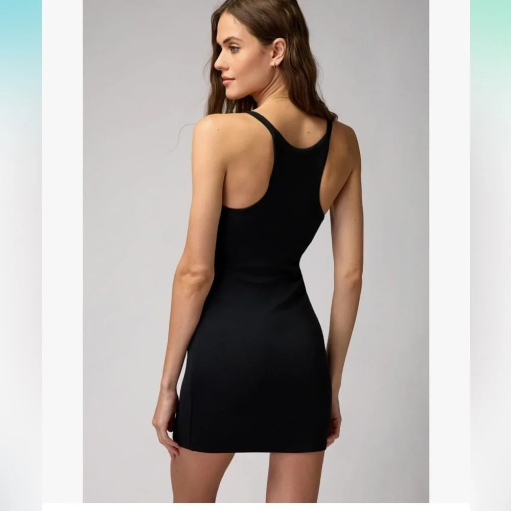 NWOT- Spiritual Gangster Women's Remi Rib Dress in Black
